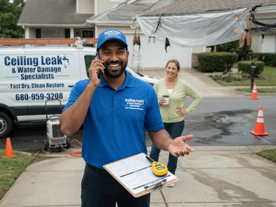 Ceiling Leak Cleanup Saint Paul, IA FAQs